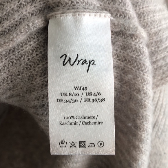 Wrap cashmere sweater size 4/6 - Picture 3 of 6